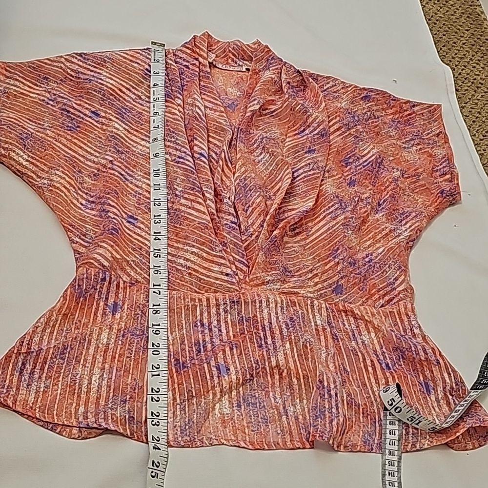 VINTAGE TESS MADE IN HONG KONG PINK PURPLE BLUE RED SOFT TOP SIZE 10 - Picture 6 of 8
